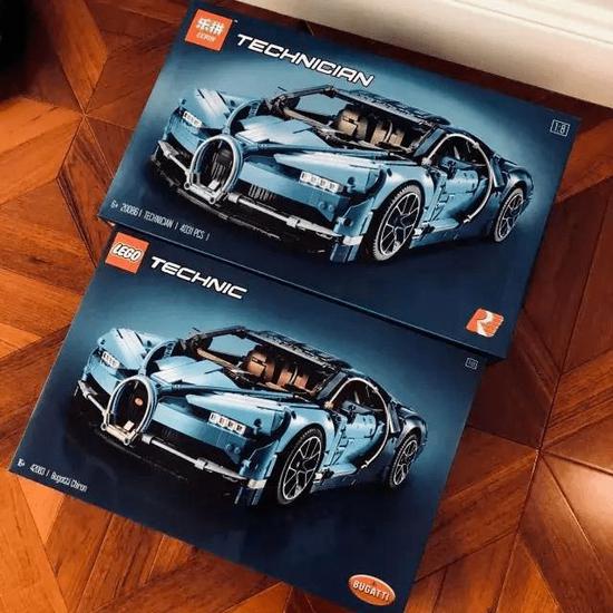 乐拼产品（上）和乐高产品（下）